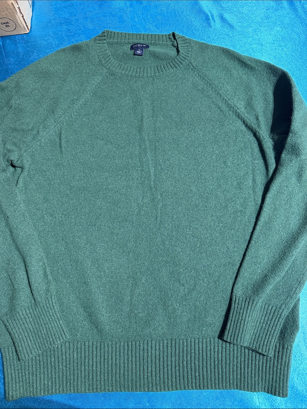 J. Crew Men's Crewneck Sweater in Deep Green
